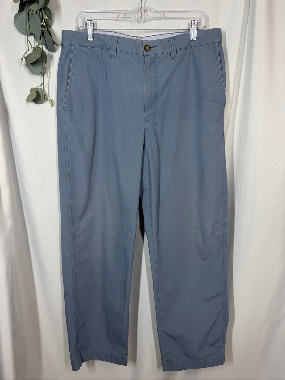 L.L. Bean | Men's Slacks Dress Pants Light Blue Natural Fit Size 34x29